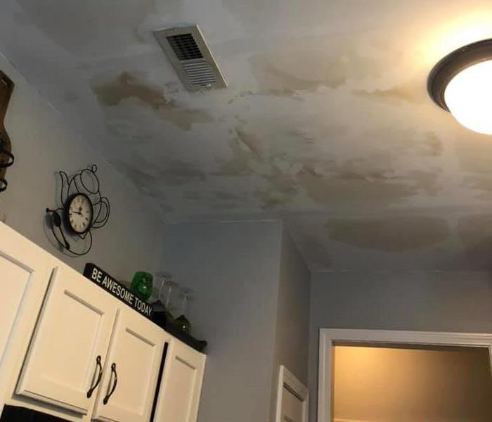 Ceiling - Water Damaged by Storm