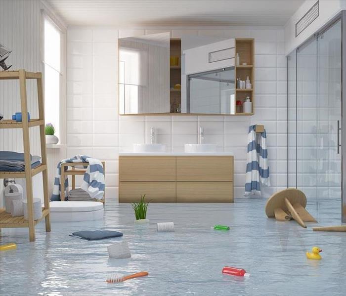 Flooded Home Bathroom