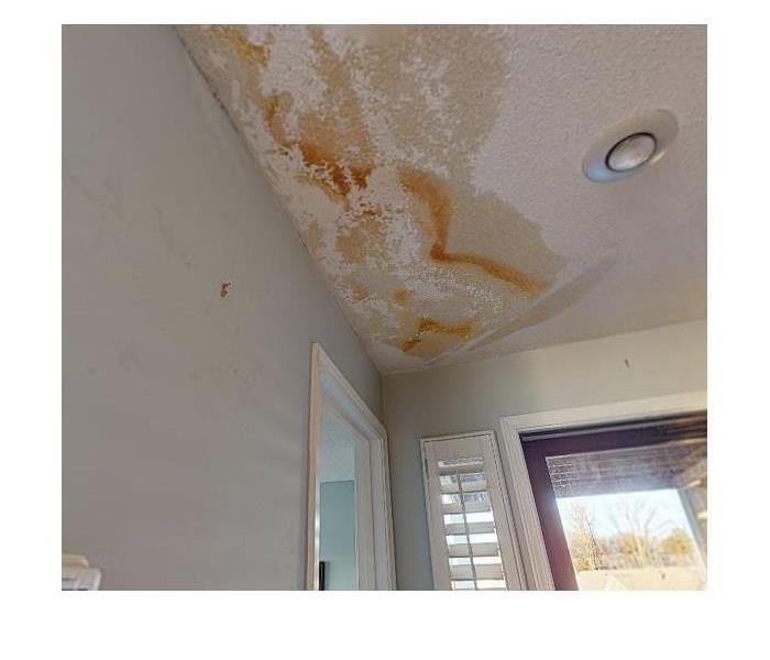 water stains on ceiling